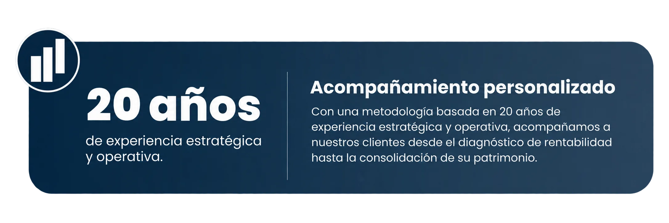 20 años de experiencia y acompañamiento